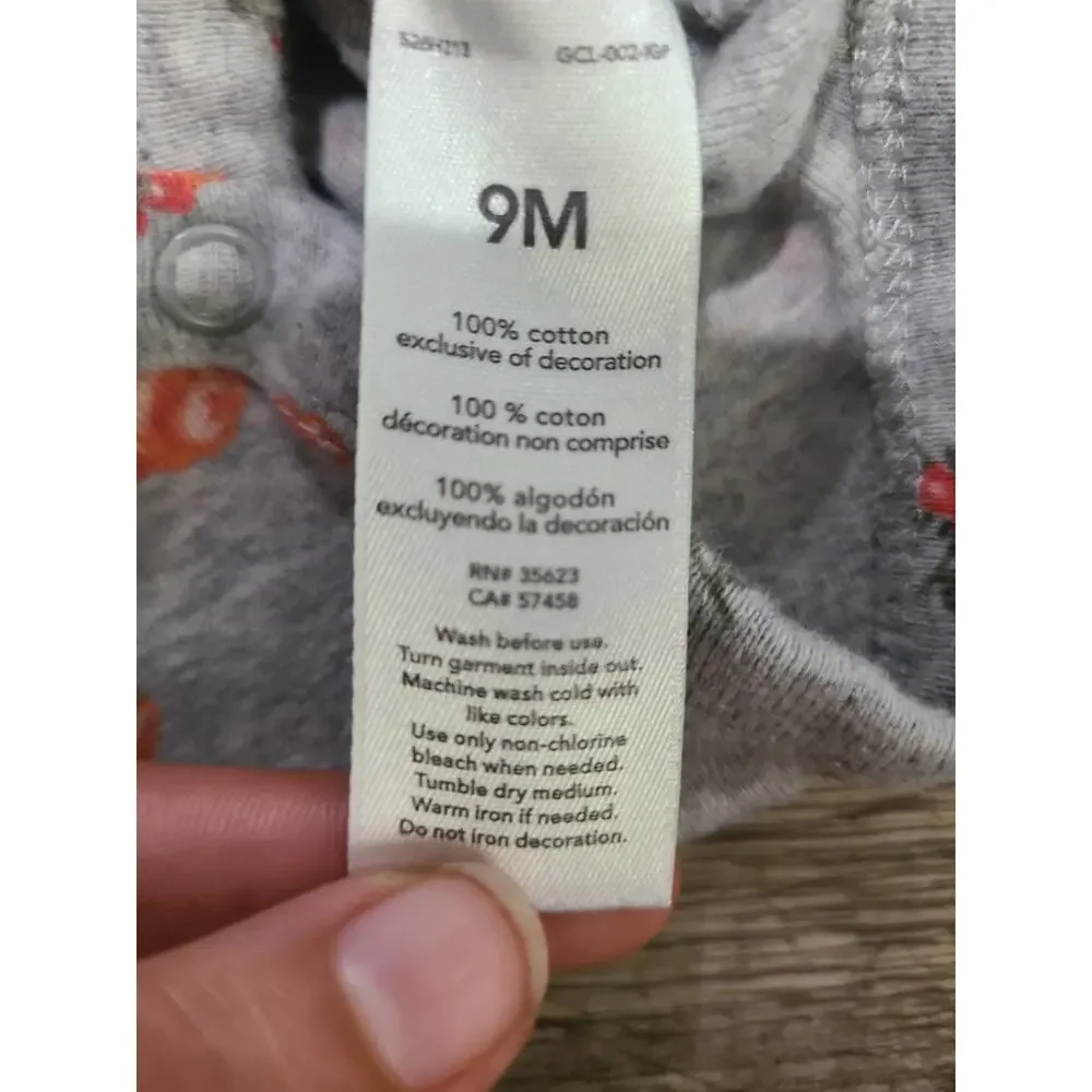 Just one you by carters 9 months long sleeve floral girls one piece